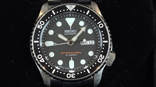 4K Review Seiko Diver SKX007J Unboxing [upl. by Burkitt]