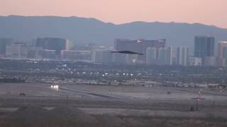 Flight of 3 B2 Spirits leaving Nellis [upl. by Ardnuas]