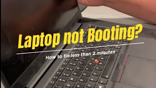 How to fix laptop not booting up [upl. by Giacamo]