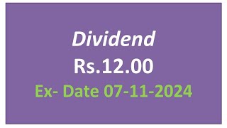 Dividend of Rs1200  Dividend in November 2024 Upcoming Dividend in November 2024Dividend Stocks [upl. by Won]