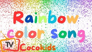 Rainbow color Song  More Kindergarten Educational Music Videos by CocokidsNursery Rhymes [upl. by Yednil]