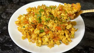 Easy Paneer Bhurji  പനീർ ബുർജി  Scrambled Paneer Recipe  Malayalam [upl. by Merridie]