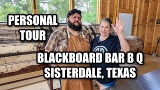 Blackboard Bar B Q  Sisterdale TX  Personal TOUR [upl. by Pammy]