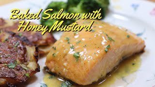 Baked Salmon With Honey Mustard  MOLCS Easy Recipes [upl. by Divaj]