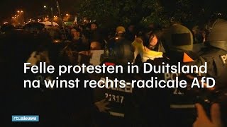 Fel protest in Duitsland na verkiezingswinst rechtsradicale AfD  RTL NIEUWS [upl. by Erbe5]