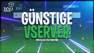 GÜNSTIGE VServer Mieten × ZapHosting 🔋 GamePvP [upl. by Mickelson]