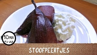 Lekker toetjes recept Stoofpeertjes [upl. by Aenal]