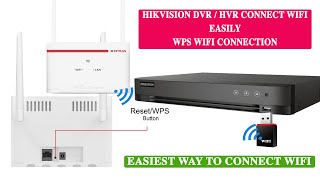 How to connect hikvision dvr hvr to 4g sim router wifi using wps connection [upl. by Strage987]