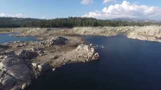 Spicer Meadow Reservoir low water CA  HD drone video [upl. by Graig]