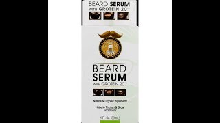 Beard Guyz Beard Serum With Grotein 20  Review [upl. by Norvol]