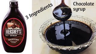 Chocolate Syrup recipe  Homemade easy chocolate syrup [upl. by Michal]