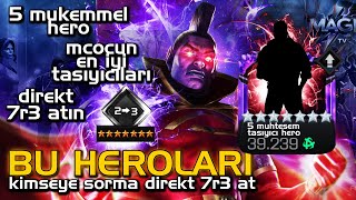 DİREKT 7R3 ATIN  5 MUHTESEM TASIYICI HERO  MAGİ TV MCOC [upl. by Sul]