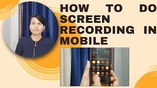 How to do screen recording in mobilephone Mobile mein screen record kaise kare [upl. by Lucas591]