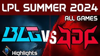 BLG vs JDG Highlights ALL GAMES LPL Summer 2024 Bilibili Gaming vs JD Gaming by Onivia [upl. by Orianna423]