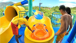 Escape Theme Park in Penang Malaysia Waterslides amp Tubby Racer [upl. by Ytirahc]