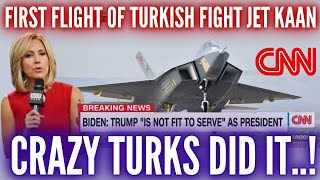 Turkeys 5 generation fighter jet KAAN made its first flight  CRAZY TURKS DID IT [upl. by Lorraine]