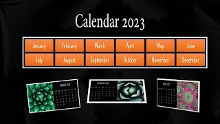 Quickly create a calendar in PowerPoint 2021 [upl. by Brockie]