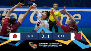 AVC MENS CHAMPIONSHIP 2023  Qatar Vs Japan match highlight [upl. by Norris]