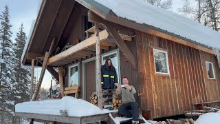 Cabin Life in Alaska  Embracing the Bitter Cold New Years Eve  Nordland 49 [upl. by Halli754]