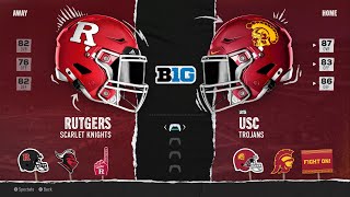 Rutgers vs USC Week 9 2024 Season  College football 25 [upl. by Ariahaj]