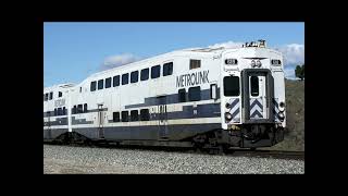 Metrolink Bombardier Cab Car P2 Horn [upl. by Balf]