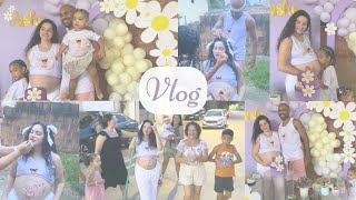 VLOG MEU CHÁ DE BEBÊ  Margarida [upl. by Wandie]