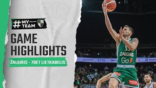 Zalgiris  7betLietkabelis  Game Highlights  20221218 [upl. by Llaccm603]