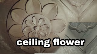 Ceiling corner design amp ceiling flower [upl. by Nnaeus]