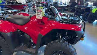 2024 Honda FourTrax Rancher 4x4 ES TRX420FE1R  Red [upl. by Idalina]