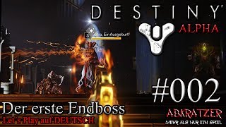 Destiny Alpha Deutsch PS4 002  Der erste Endboss «» Hunter  Lets Play Destiny  HD [upl. by Kling]