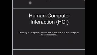 HumanComputer Interaction  Part 19  40 Part Series [upl. by Ettevy14]