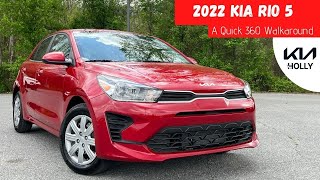 2022 Kia Rio 5  A Quick 360 Walkaround [upl. by Herahab]