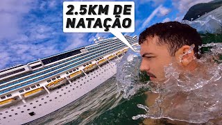 NADEI ATÉ UM NAVIO CRUZEIRO EM ALTO MAR Fui Expulso [upl. by Nylsor178]