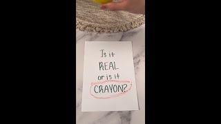 Is It Real Or Is It Crayon Fruit Bowl crayola crayons IsItReal game challenge shorts [upl. by Zahavi]