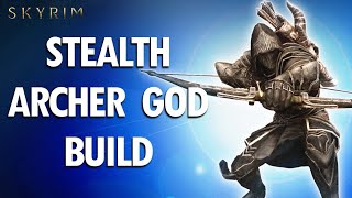 Skyrim Anniversary How to Make an OP STEALTH ARCHER GOD Build [upl. by Kurtis943]