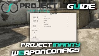 GUIDE CSGO Cheat ProjectInfinitycloud  Weaponconfigs [upl. by Demmer]