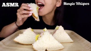 ASMR  EATING A TUNA SANDWICH SOFT EATING SOUNDS MUKBANG WHISPER  MANGIA WHISPERS 먹방 [upl. by Alliscirp]