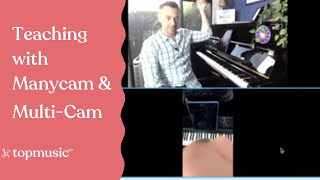 Using Manycam Basics for Multicamera Online Music Lessons [upl. by Ahseinar]