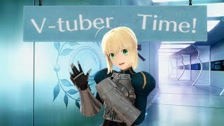 SFM FateGrand Order Artoria Takes On Virtual Youtubing Saber Says [upl. by Lessirg924]