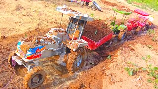 mini tractor trolley heavy loading mini tarak minitractor [upl. by Oderfliw]