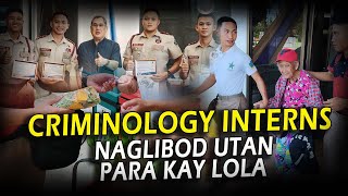 Criminology interns naglibod utan para kay Lola [upl. by Gamali30]