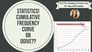 Statistics 9 Cumulative Frequency curve or Ogive [upl. by Eisdnil]