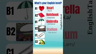 What’s your English level A1 A2 B1 B2 C1 C2 ieltsspeaking englishvocabulary [upl. by Ydne876]