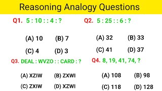 Reasoning Analogy  Resoning Questions  Reasoning Practice Set  Analogy Previous year question [upl. by Letram73]