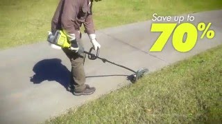 RYOBI EXPANDIT Edger Attachment [upl. by Eedeed]