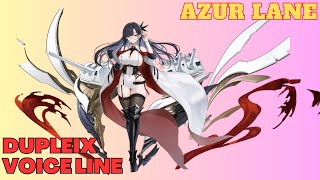 AZUR LANE  Heavy Cruiser Dupleix Voice Line quot Japanese Audio quot [upl. by Laehctim]