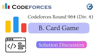 B Card Game  Codeforces Round 964 Div 4  বাংলায় সমাধান আলোচনা [upl. by Berthoud]