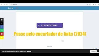 Como passar pelo encurtador de links atualizado 2024 [upl. by Cordelia865]