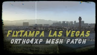 native ortho4xp integration for FlyTampa Las Vegas KLAS  XPlane 11 [upl. by Eerrehc]