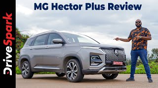 MG Hector Plus Sharp Pro Review In Hindi  Design  Features  Cost Of Ownership  Promeet Ghosh [upl. by Akirat]